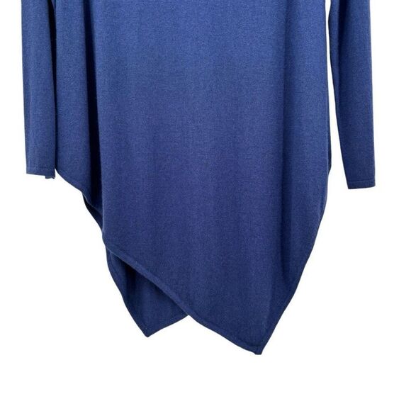 Soft Surroundings Asymmetrical Hem Lightweight Sweater Blue Size XL - Picture 4 of 6